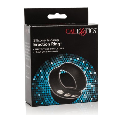 Pierścień-TRI-SNAP ERECTION RING BLACK